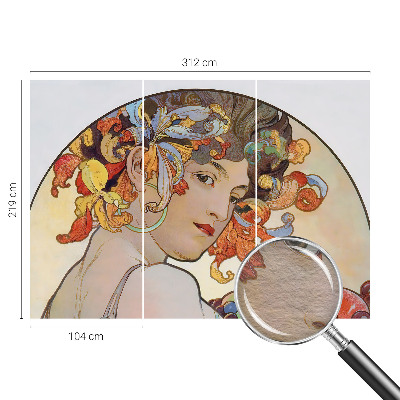 Premium photo wallpaper Colorful Art Nouveau