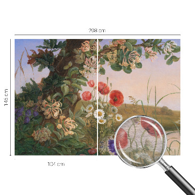 Non-woven wall mural Floral idyll
