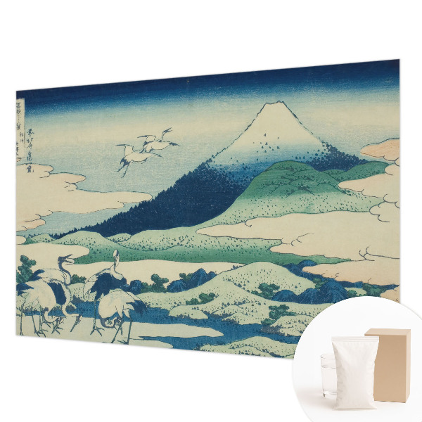 Wall mural for living room Cranes and mountains