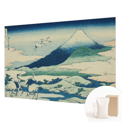 Wall mural for living room Cranes and mountains