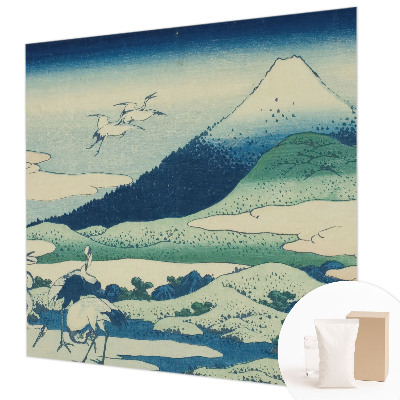 Wall mural for living room Cranes and mountains