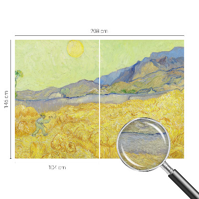 Large wall mural Wheat field