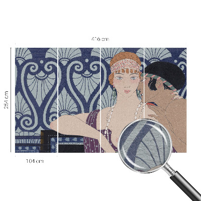 Modern wall mural Artistic couple