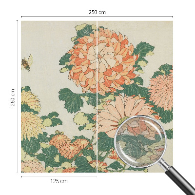 Decorative wall mural for living room Chrysanthemum flowers
