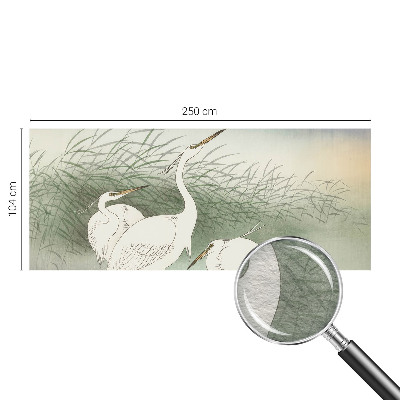 Wall mural for bedroom Herons in the grass