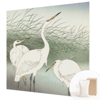 Wall mural for bedroom Herons in the grass