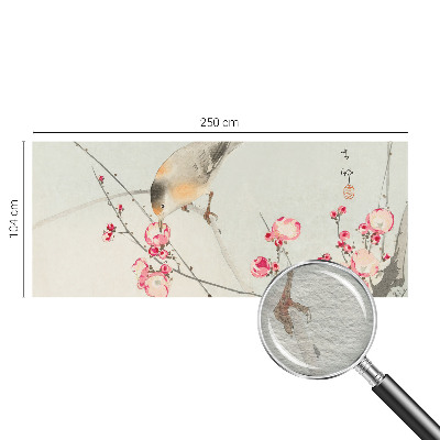 Wall mural for living room Flower bird