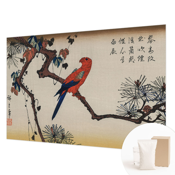 Large wallpaper mural A bird on a branch