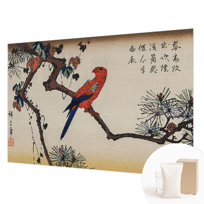 Large wallpaper mural A bird on a branch