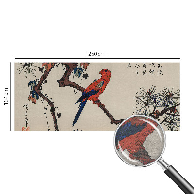 Large wallpaper mural A bird on a branch