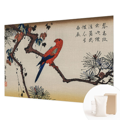 Large wallpaper mural A bird on a branch