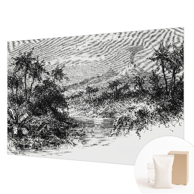 Large wall mural wallpaper Exotic panorama