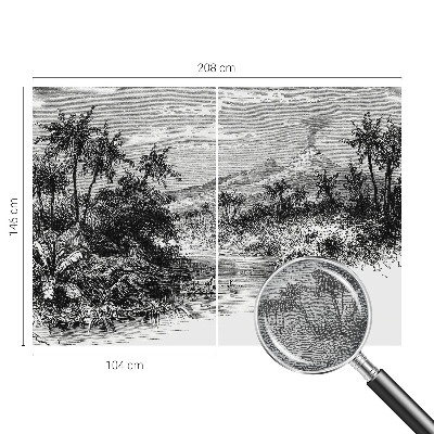 Large wall mural wallpaper Exotic panorama