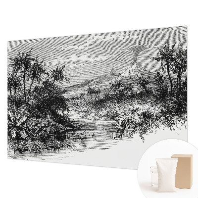 Large wall mural wallpaper Exotic panorama