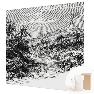 Large wall mural wallpaper Exotic panorama