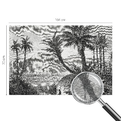 Custom size wall mural Tropical oasis