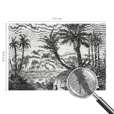 Custom size wall mural Tropical oasis