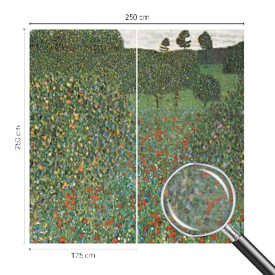 Decorative wall mural for living room Flower meadow