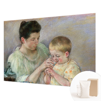 Non-woven wall mural Parental care