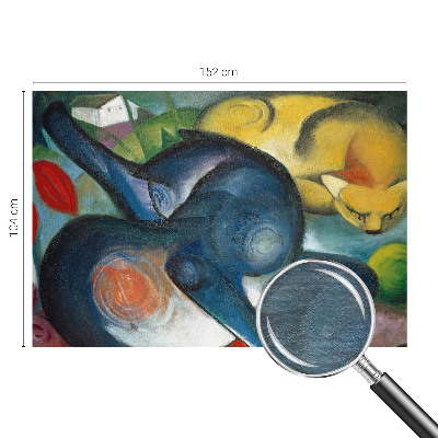 Non-woven photo wallpaper Cat art