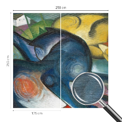 Non-woven photo wallpaper Cat art