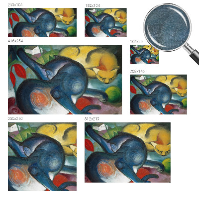 Non-woven photo wallpaper Cat art