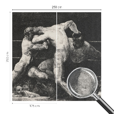 Wall mural Boxers' duel