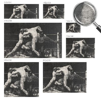 Wall mural Boxers' duel