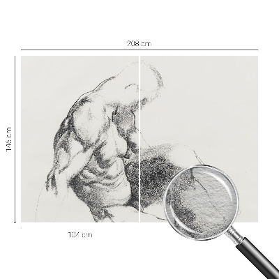 Wallpaper mural Male sketch