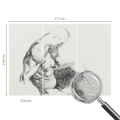 Wallpaper mural Male sketch