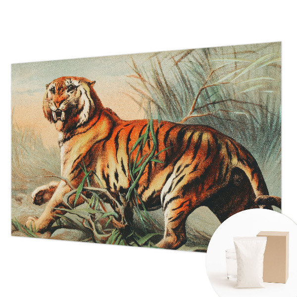 Bedroom wall mural wallpaper Tiger nature