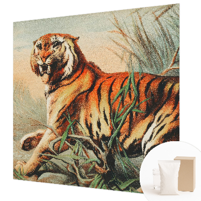 Bedroom wall mural wallpaper Tiger nature