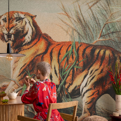 Bedroom wall mural wallpaper Tiger nature