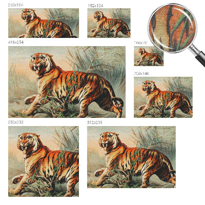 Bedroom wall mural wallpaper Tiger nature