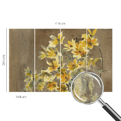 Large wallpaper mural Sunny bouquet