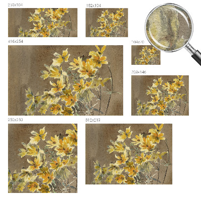 Large wallpaper mural Sunny bouquet