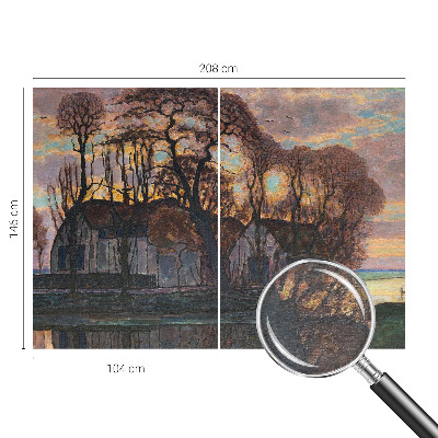 Large wall mural wallpaper Evening landscape