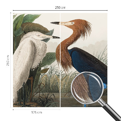 Wall mural Birds in plants