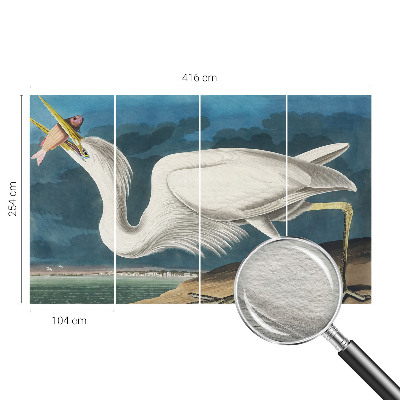 Wall mural for living room Bird with fish