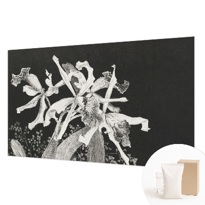 Wall mural for living room Orchid illustration