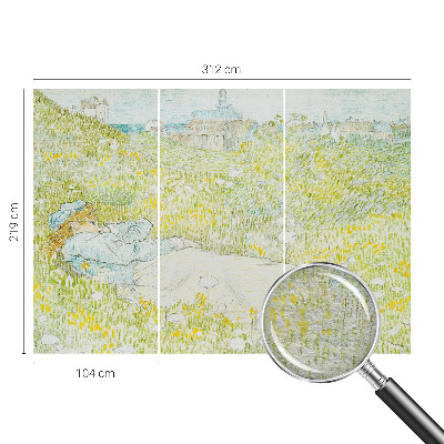 Wallpaper mural for living room Spring relaxation