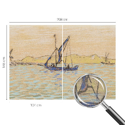 Bedroom wall mural wallpaper Sea of ​​peace