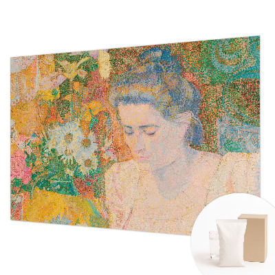 Bedroom wall mural wallpaper Floral portrait