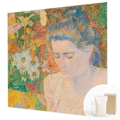 Bedroom wall mural wallpaper Floral portrait