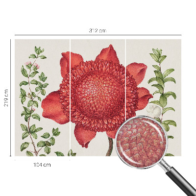 Large wall mural Floral elegance