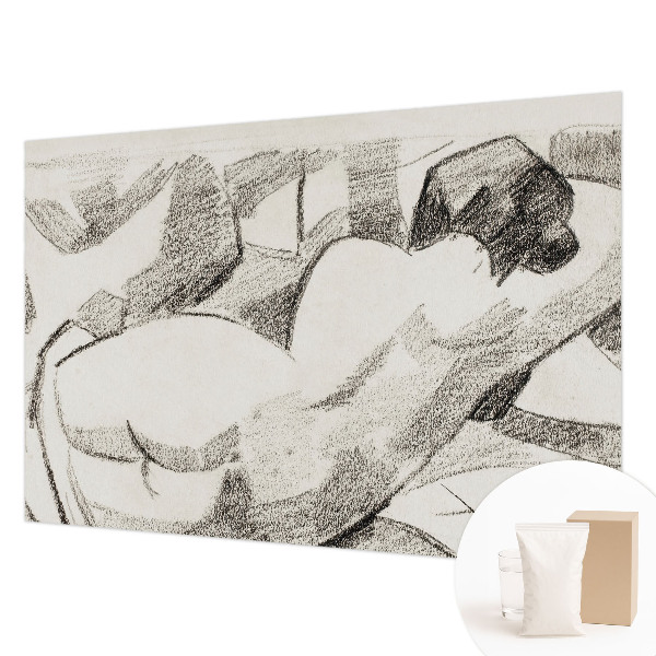 Large wall mural A lying figure