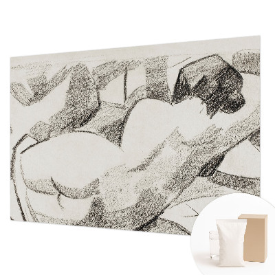 Large wall mural A lying figure