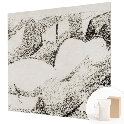 Large wall mural A lying figure