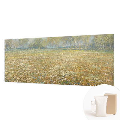 Modern wall mural Blooming field