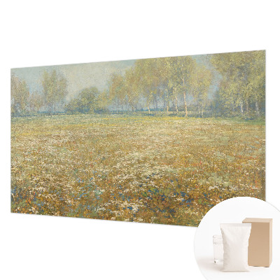 Modern wall mural Blooming field